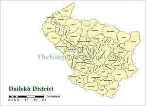 TheKingdomOfNepal.com: Dailekh District Map