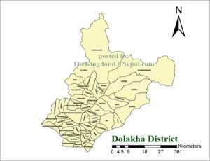 TheKingdomOfNepal.com: Dolakha District Map