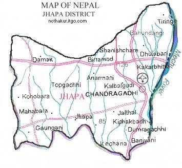 jhapa_district_map
