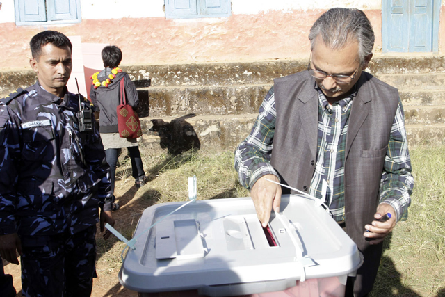 voter-baburam bhattarai