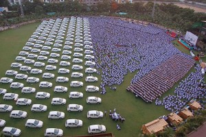 A diamond company gives cars as Diwali bonus