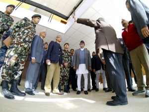 PM Inspect City Hall