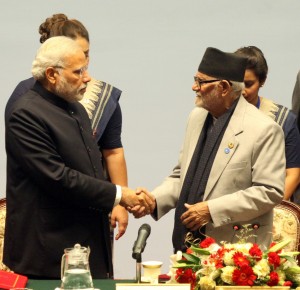 Modi Shakes Hand With Koirala