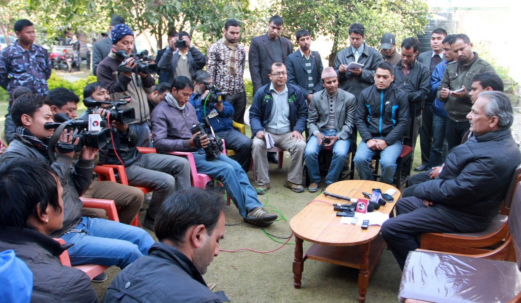 Pro_Ktm_Pressmeet Baburam bhattrai (2)